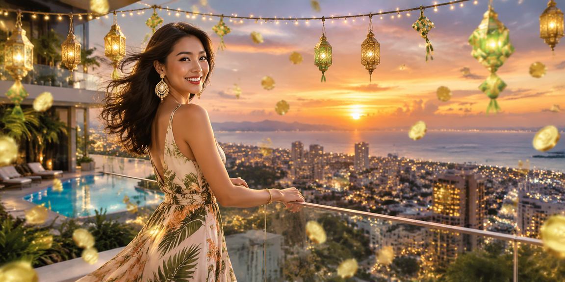 Suasana pantai tropis dengan nuansa hiburan dan bonus cashback online